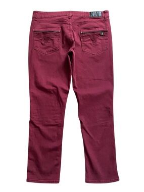 Fried Denim Jeans Men’s Slim 36x32 Maroon